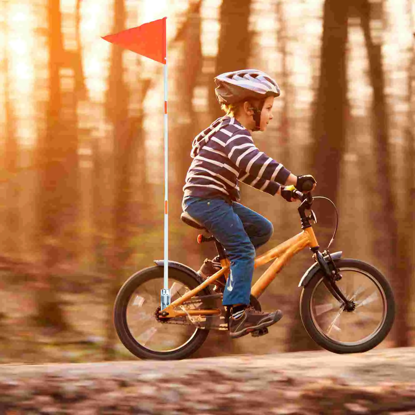 Flagpole Accessories Bike Holder Universal Bracket Vehicle Frames Display with Mounting