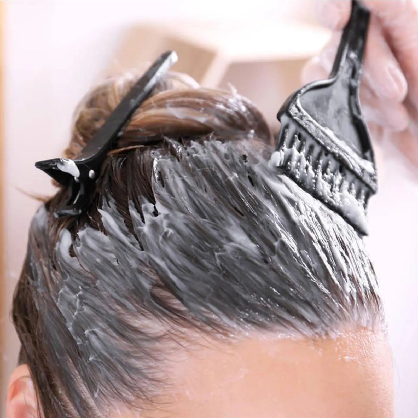 

10Pcs Hair Coloring Comb Highlighting Board Hair Dye Brush Prevent Scalp Damage Salon Home Use Highlighting Board