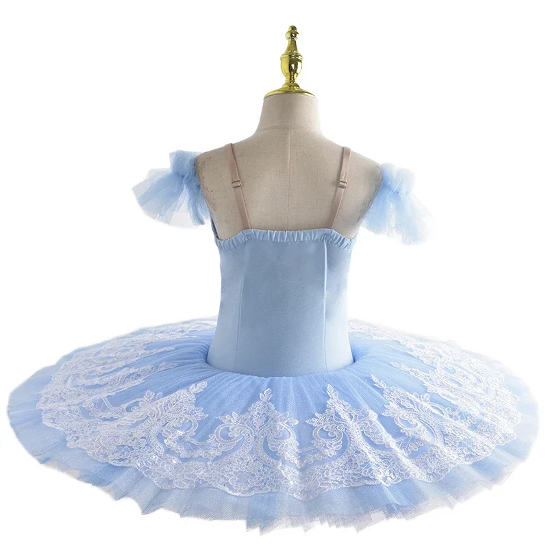 Robe de tutu brodée dorée pour enfants, jupe de ballet professionnelle, olympiques de danse du ventre, Gelromantic