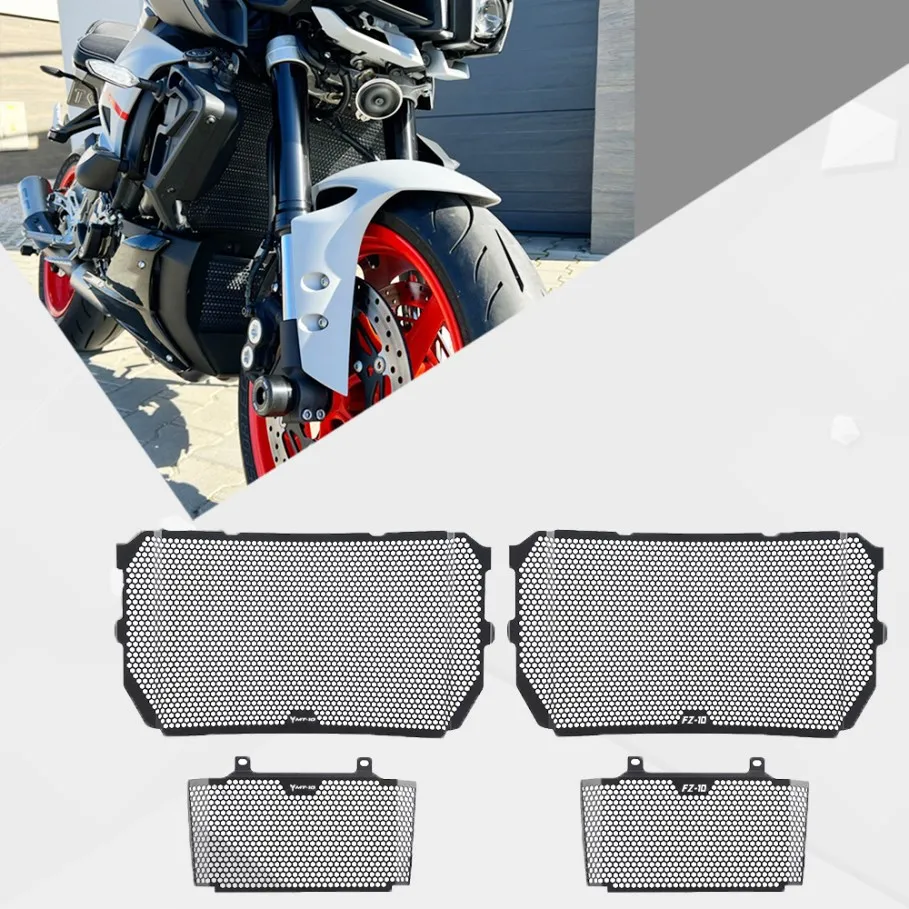 

FOR YAMAHA FZ-10 FZ 10 FZ10 2017 2018 2019 2020 2021 Motorcycle Radiator Cover Guard Oil Cooler guard Set MT10 MT 10SP 2016-2024