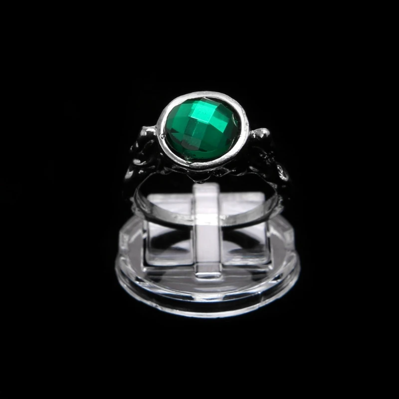 Plastic Ring Display Clip Transparent Stand Holder Round Base Props High Quality Finger Ring Display Holder