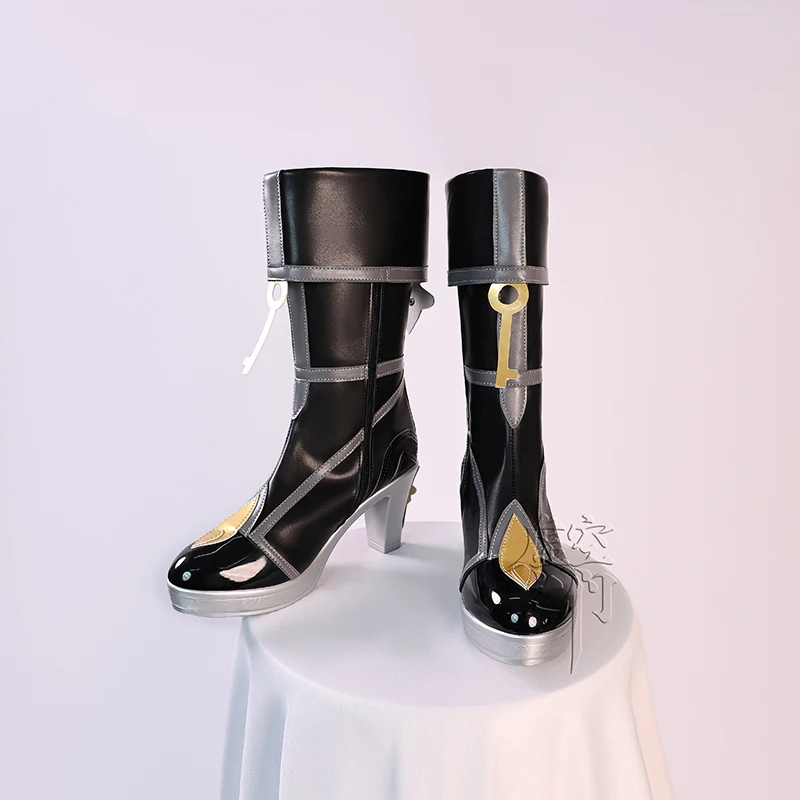 Gioco Zenless Zone Zero Lucia Scarpe Cosplay Stivali Stivali in pelle PU neri Anime Halloween Carnevale Puntelli per feste per donne Ragazze