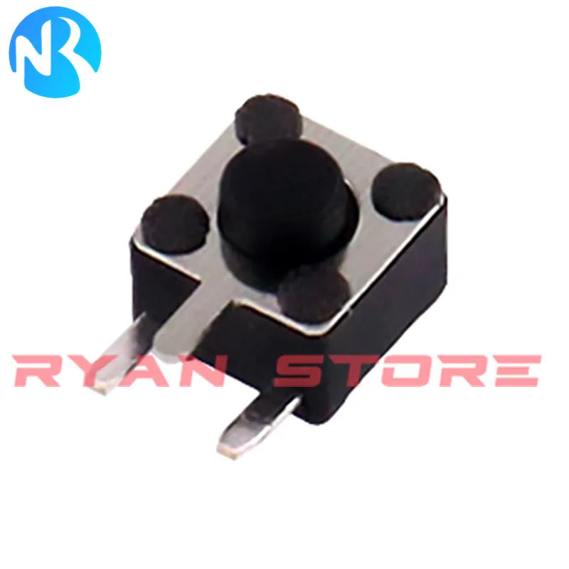 100PCS 4.5X4.5 Micro Switch 4.5*4.5 3P Button Momentary Tactile Tact Push Side 3Pin DIP 4.5X4.5X3.8/4.3/4.5/4.8/5/6/7/8/9/10MM