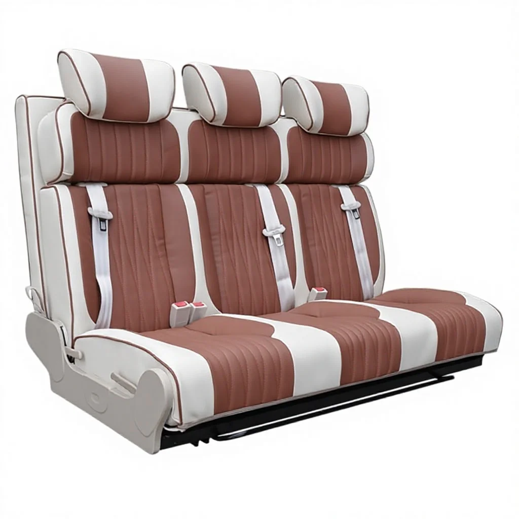 RV Swivel Seat, High Quality Leather Changeover Bed Seat RV Seats for MPV Camper  Motorhome & Cara