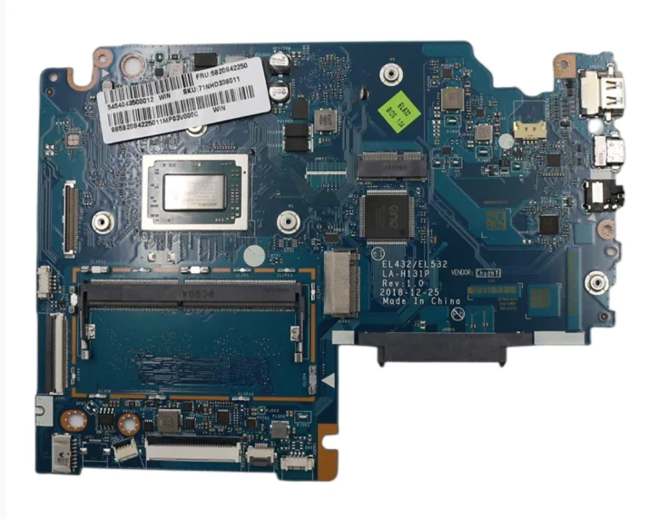 Imagem -02 - para Lenovo Ideapad S34015api Computador Portátil Placa-mãe El432 El532 La-h131p Placa-mãe com Cpu r3 r5 r7 Cpu 4gb-ram 100 Teste ok