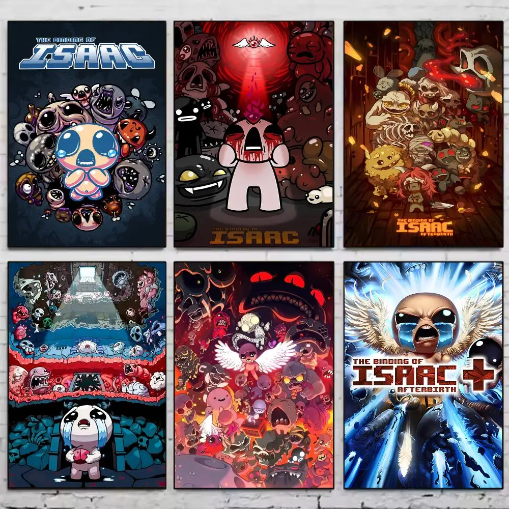 The B-binding Of Isaac Poster Vintage Wall Art Aesthetic Room Decor Print Living Room Bedroom Home Decoration