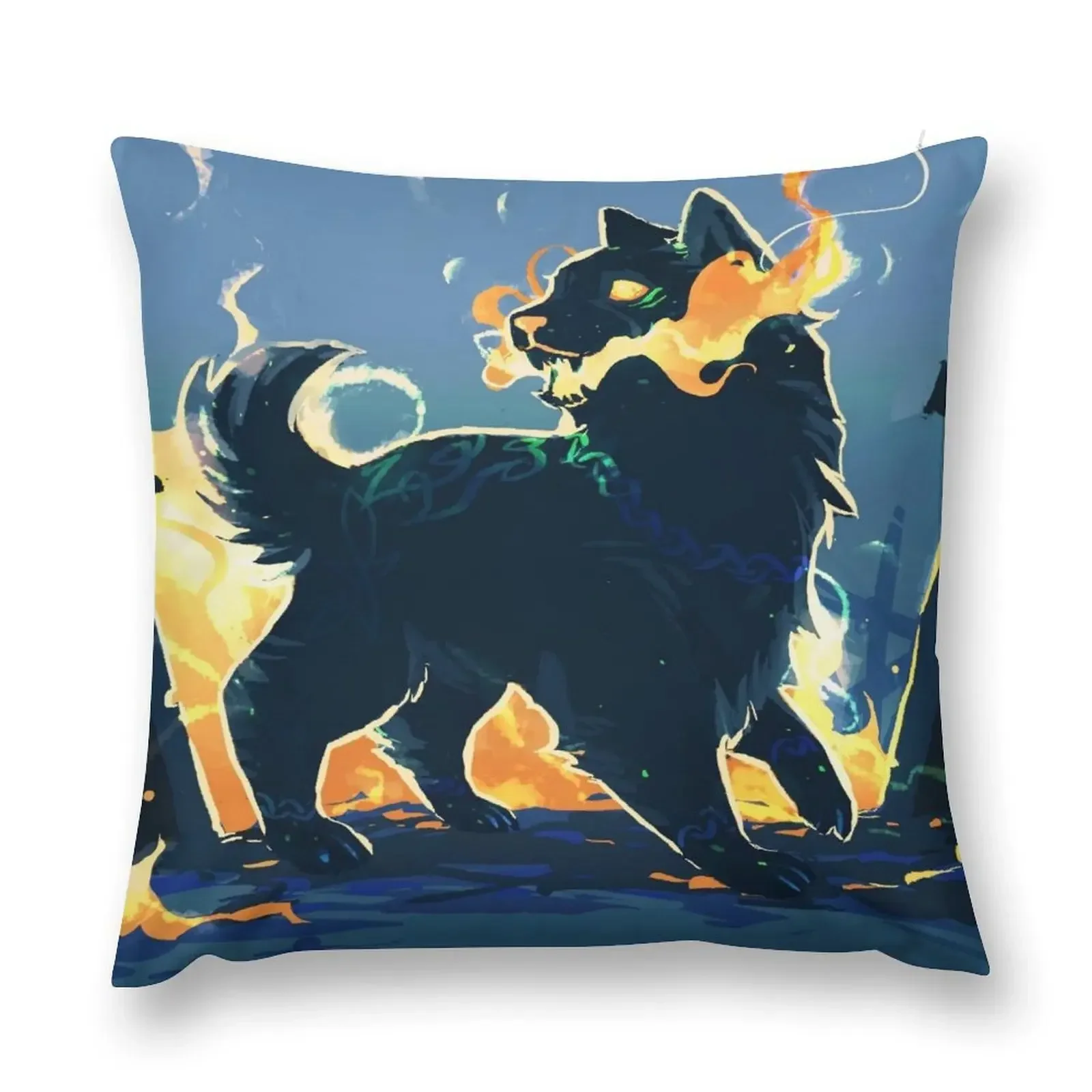 

Mytho doggos Fenrir Throw Pillow Sitting Cushion sleeping pillows pillow cover christmas Pillow Case Christmas