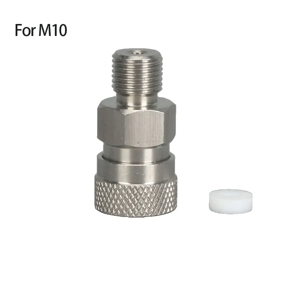 Stainless Steel Quick connect Female Adaptor M10*1 Thread High Pressure Compatibility Quick Disconnect Convenience