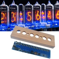 IN14 świecąca lampa zegarowa zestaw montażowy wysoka dokładność IN14 Nixie Tube cyfrowy zegar LED DIY Tube zestaw do zegara do wyświetlania czasu