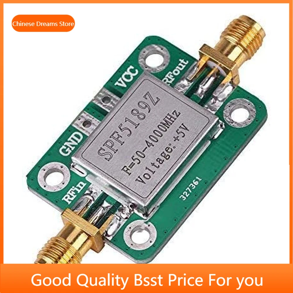 SPF5189 with Shielding Shell RF Signal Receiver Low Noise Wideband Radio Frequency LAN 50-4000MHz NF=0.6dB Amplifier Module