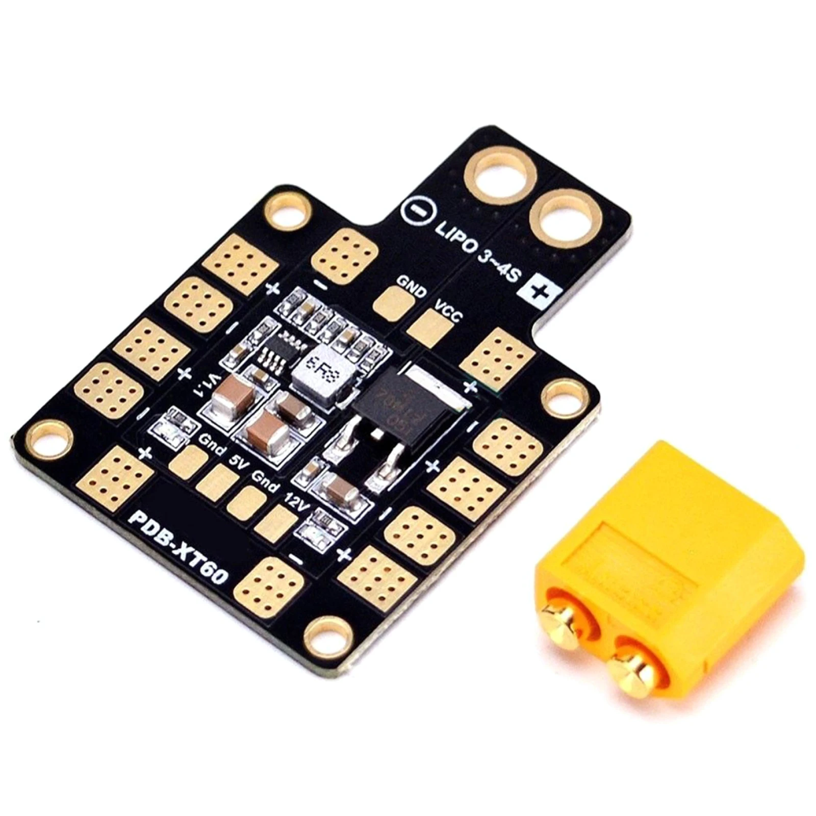 RC Drone Mini Powr Hub Dual BEC PDB XT60 Power Distribution Board Power PDB-XT60 Mudule W/ BEC 5V 12V For FPV Drone Quadcopter