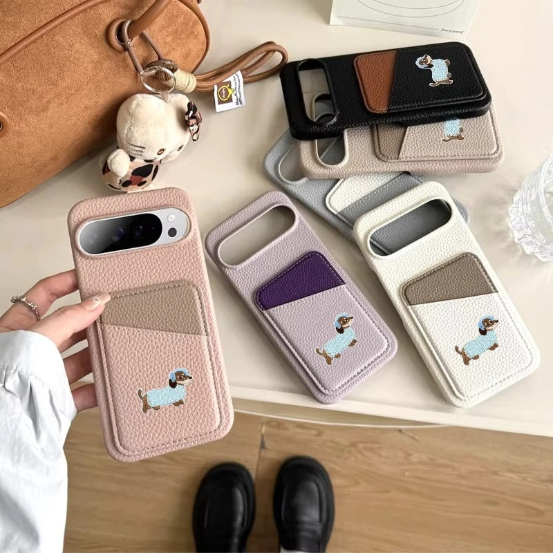 

Уникальный дизайн, кожаный чехол-бумажник с слотом для карт для Google Pixel 10 9 Pro XL 8 7 6 A/Pro, тонкий защитный чехол с защитой от падения