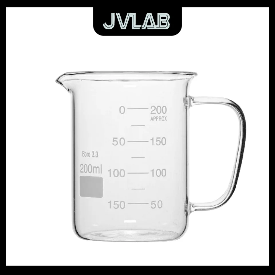 

Glass beaker Handle High Temperature Resistance Clear Scale Chemical Laboratory High Borosilicate Glass 50-1000ml JVLAB