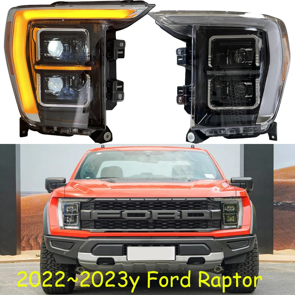 

car bumper headlamp for Raptor headlight F150 F-150 LED 2022~2023y car accessories head lamp for Ford Raptor fog light