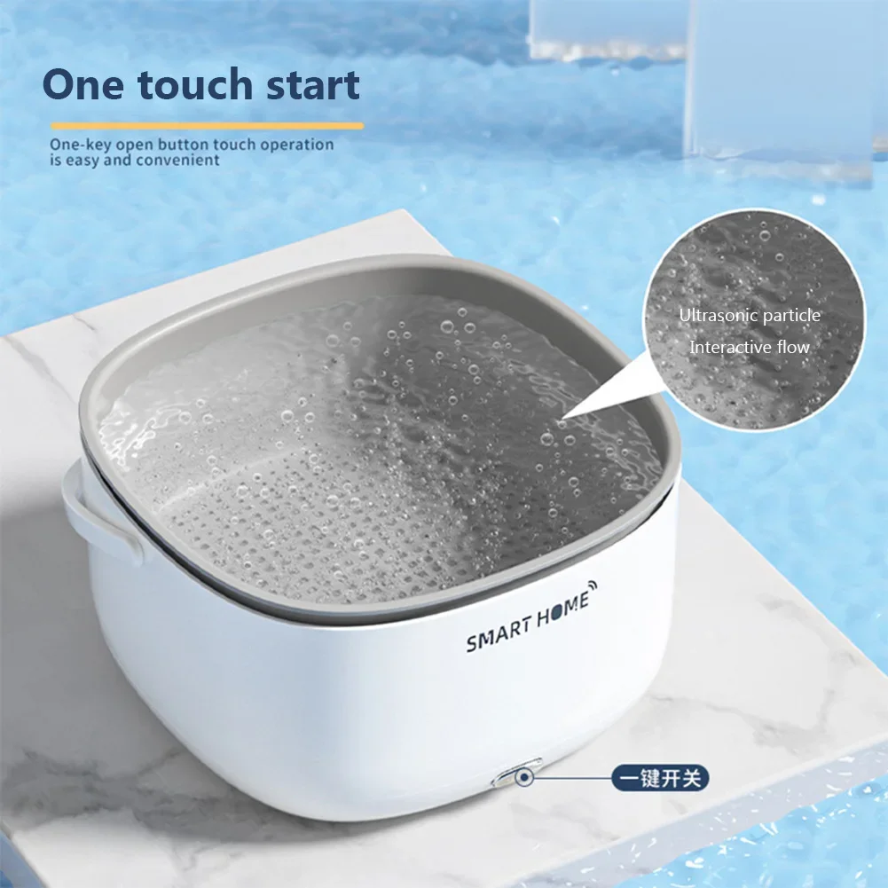 Ultrasonic Vegetable Washing Machine Household Food Remove Pesticide Residues Dirt Cleaning Purifier Basket Kitchen JJ2526