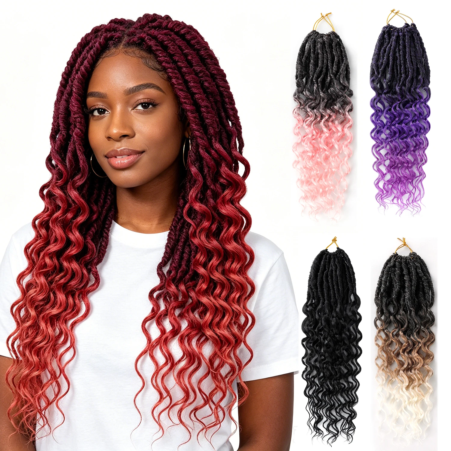 cabelo-sintetico-jeedou-braids-18-polegadas-macio-cacheado-estilo-faux-locs-para-trancas-extensoes-de-cabelo-boemio-preto-e-azul-para-mulheres