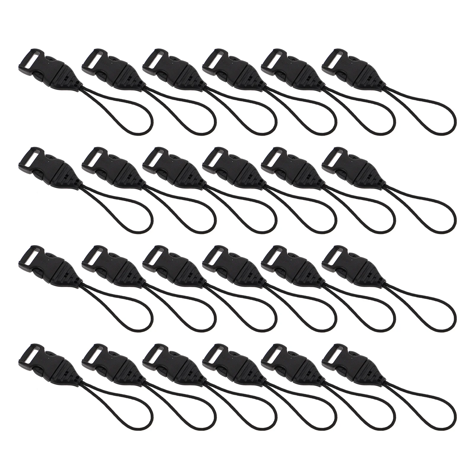 

20Pcs Mini Buckle Smooth Reliable Detachable Design for Suitcase Bag Backpack Cycling Adjustable Webbing Belt Buckle