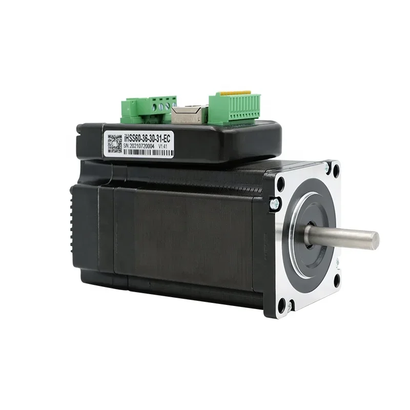 iHSS60-36-30-31-EC Popular 36VDC 5A Nema24 Motor EtherCAT 3Nm integrated stepper motor