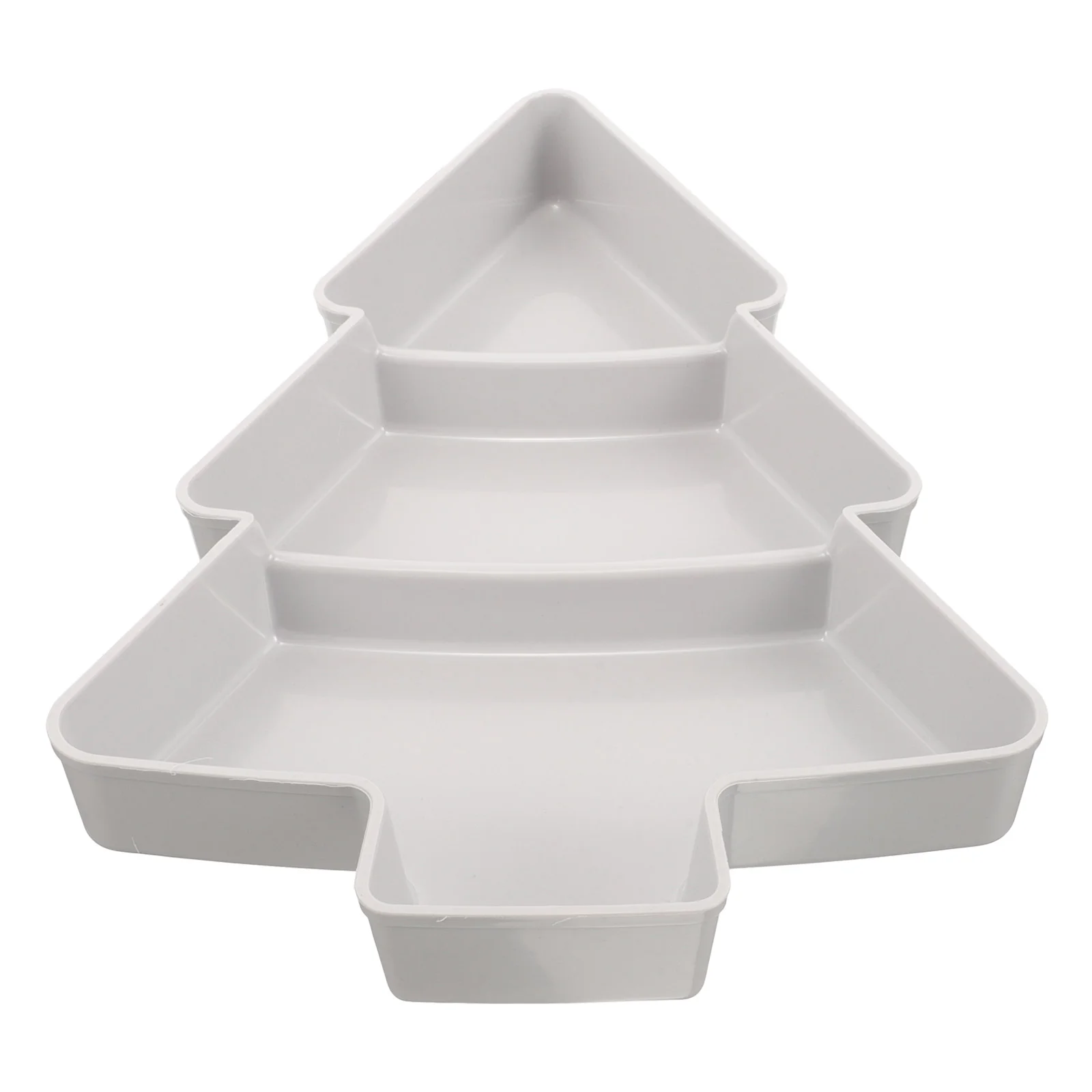 

Snacks Serving Tray Dishes Jewelry Fruit Nuts Storage Christmas Tree Shaped Plate Office