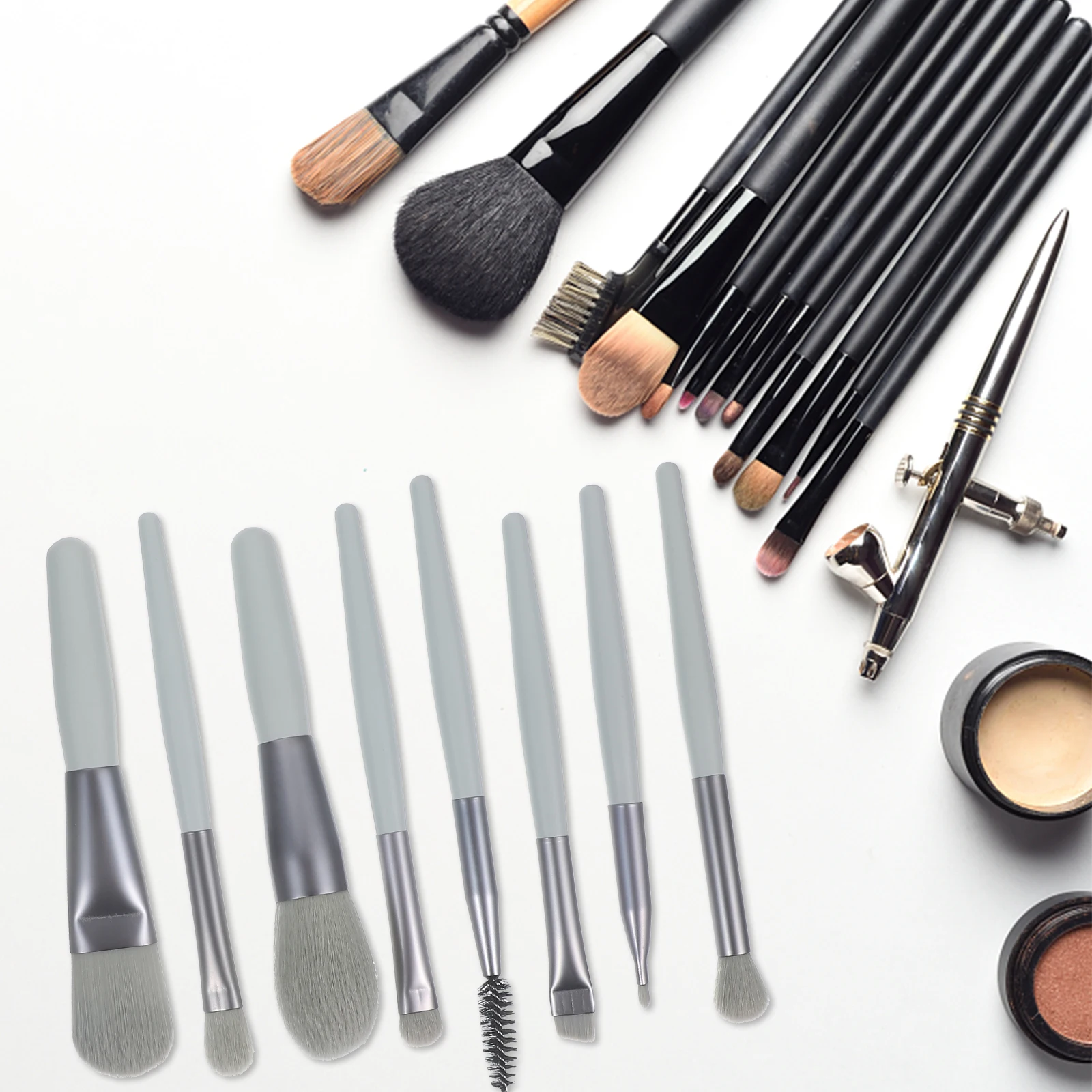

1 set Makeup Brush Set Portable Travel Kit Soft Bristles Cosmetics Brushes for Women Eyeshadow Face Beauty Tools Supplies