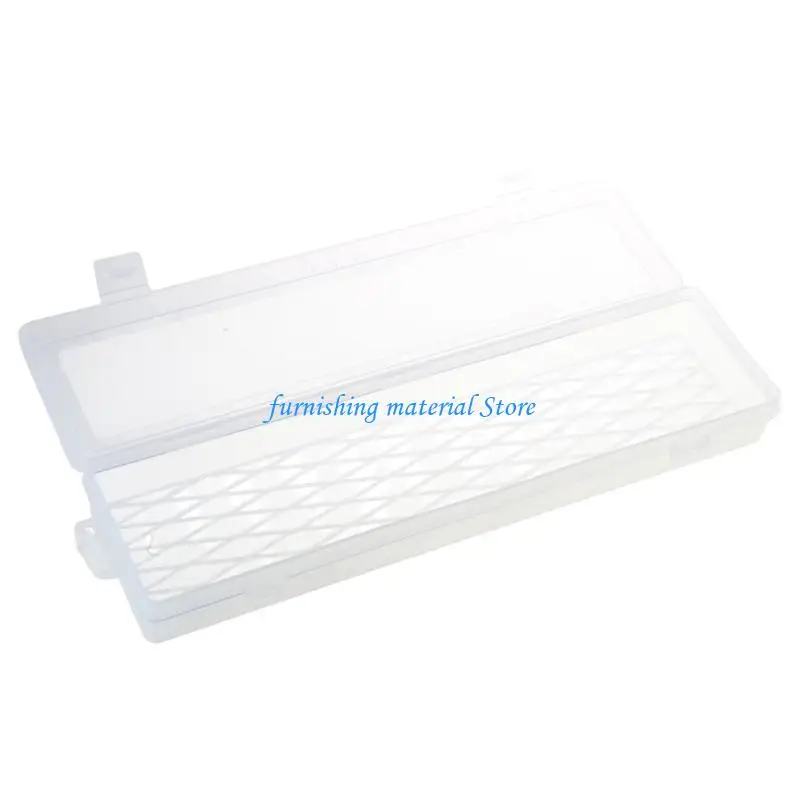 

Y5GD 14 Inch Tool Box with Clear Cover and Spacious Parts Transparent Rectangular Long Case for Home and Workshop