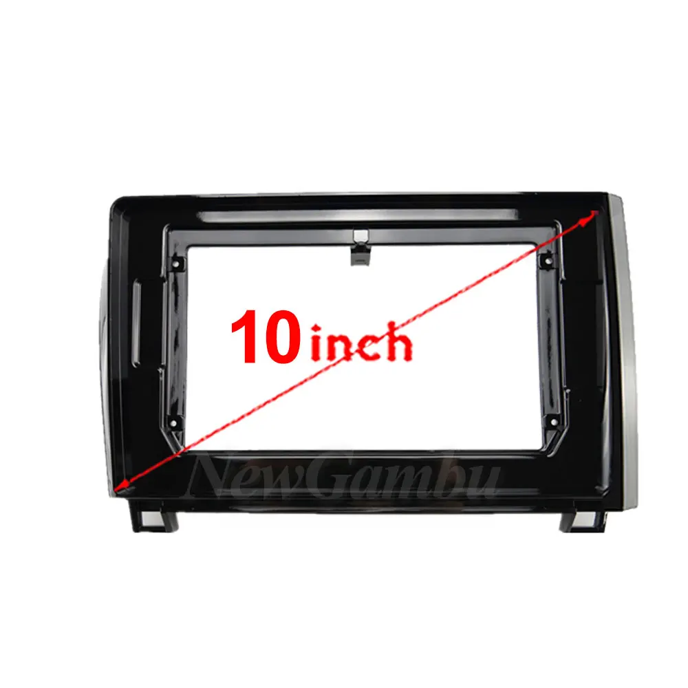 NewGambu 10 inch For Toyota Sequoia Tundra 2008-2013 Frame No Cable Dash Trim Kits Facia Panel  Radio Player screen 2 Din