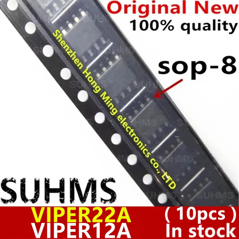 (10 sztuk) 100% nowy VIPER22A VIPER22AS VIPER22ASTR VIPER22ASTR-E VIPER12A VIPER12AS VIPER12ASTR VIPER12ASTR-E Chipset sop-8