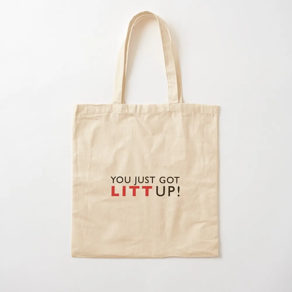 

Suits, You Just Got Litt Up Tote Bag Handbags women eco pack shopper bags Eco bag Canvas Tote Bag