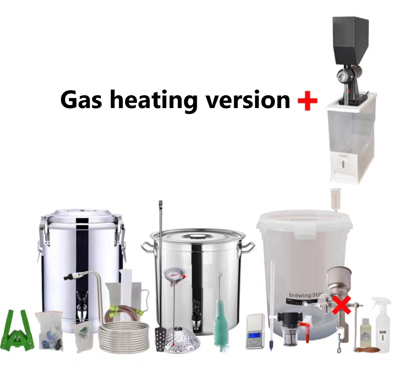 

Gold Seller 20L Home Brewing Beer Kit - Complete All-in-One System for Craft Beer Enthusiasts (Stainless Steel, Electric/Basic O