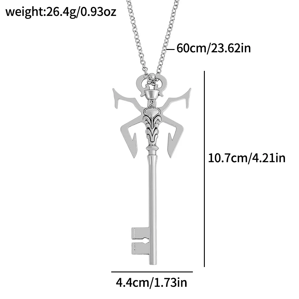 Resident Evil 4 Remake Necklace Large Irregular Key Retro Soldier Armor Cthulhu Octopus Pendant Men And Women Jewelry Gift