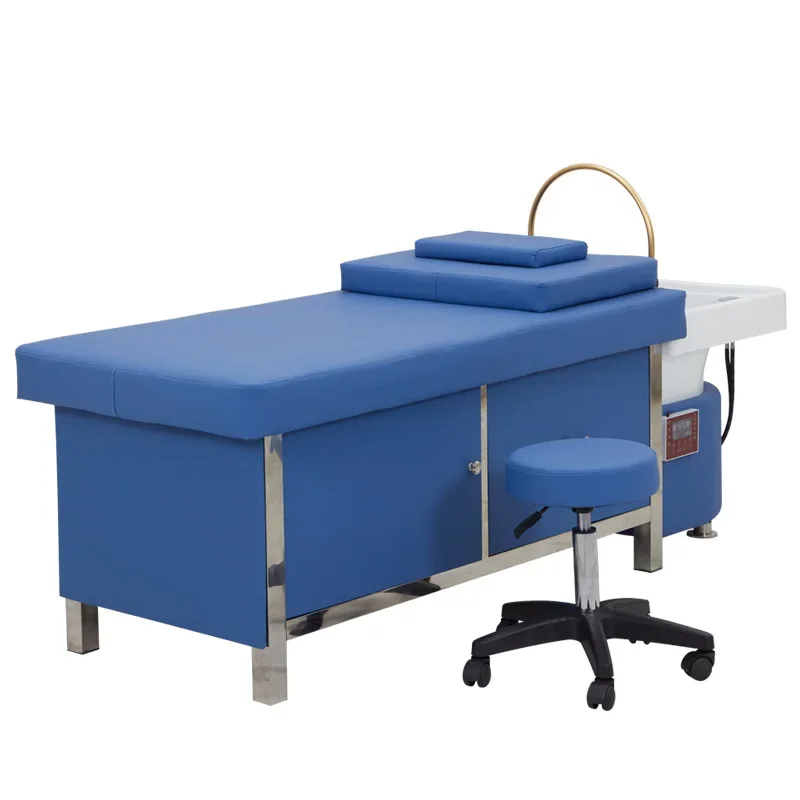 

- Стул для мытья волос с постоянной температурой, циркуляция воды, шампунь, кровать, гидравлическая кожаная раковина для салона, чаша для шампуня, стул