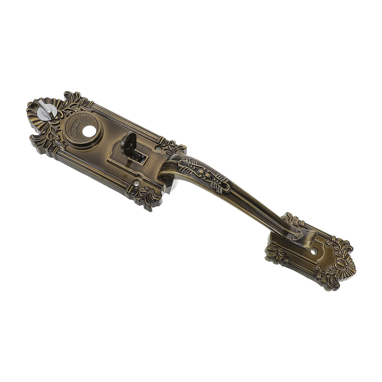 1 مجموعة 1 مجموعة مقبض طقم أمان معدني للدخول الأمامي في الهواء الطلق مقبض الباب في الهواء الطلق قفل الباب قوي قفل الجسم اضغط لفتح #1