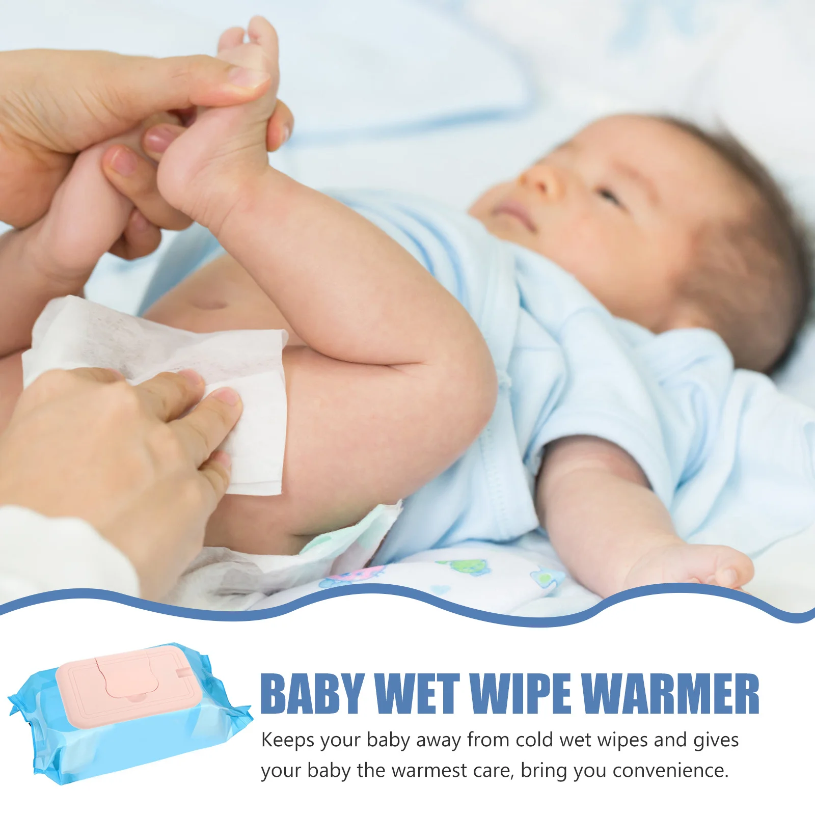 جهاز تدفئة الأنسجة الرطبة للأطفال، تصميم محمول سريع التسخين، مثالي للاستخدام المنزلي والسفر والسيارة، مادة البولي بروبيلين الممتازة، هدية استحمام الطفل