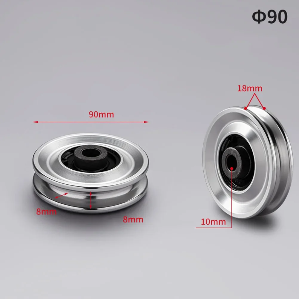 Aluminum Alloy Pulley Wheel  Roller Workout Pulley Wheel For Pulley Block 6202RS Bearing Al6061 Fitness Equipment Accessories