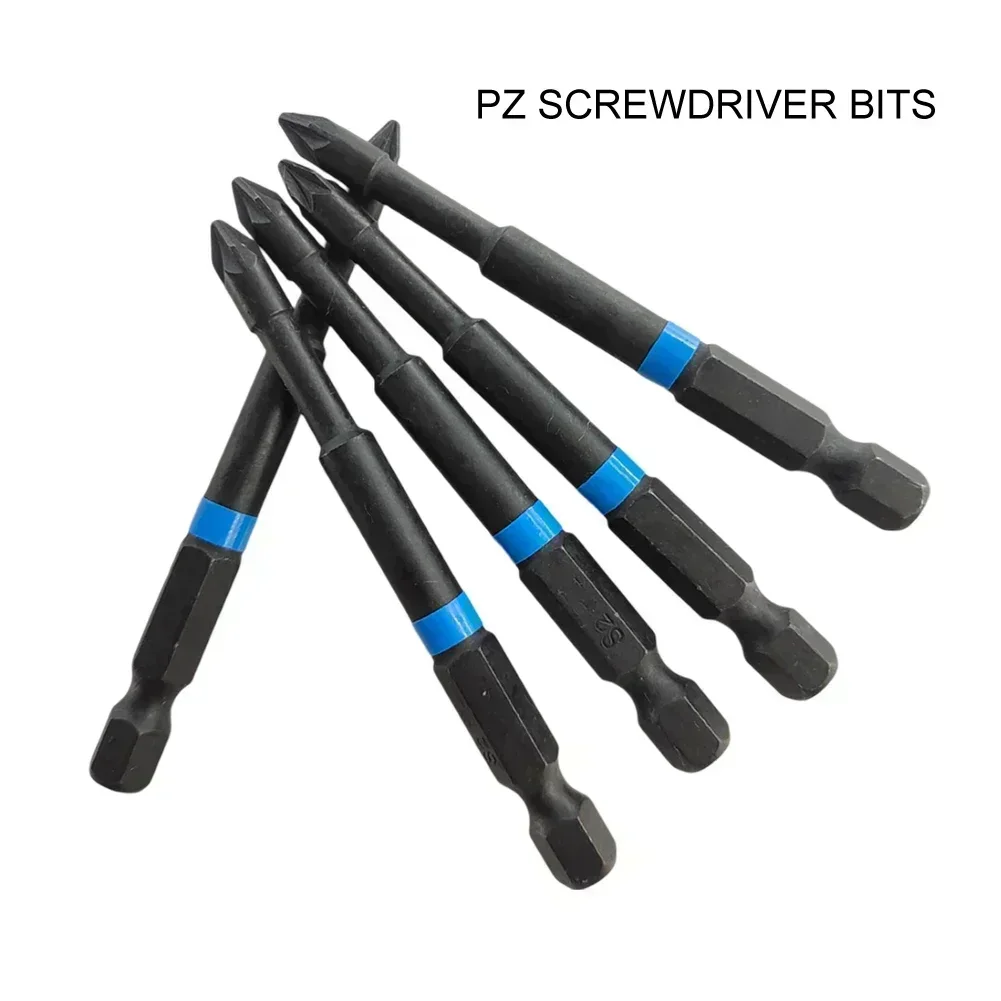 

5Pcs PZ2 Impact Screwdriver Bits 75mm Pozidriv Screwdriver Set 1/4 Inch Hex Shank Magnetic PZ1 PZ2 PZ3 Driver Bit Hand Tools