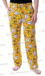 New Summer The Simpsons Men/Women Homer Simpson Bubble Thoughts Pajamas KID/Adult Comfortable Light Homewear Quick Drying100-6XL