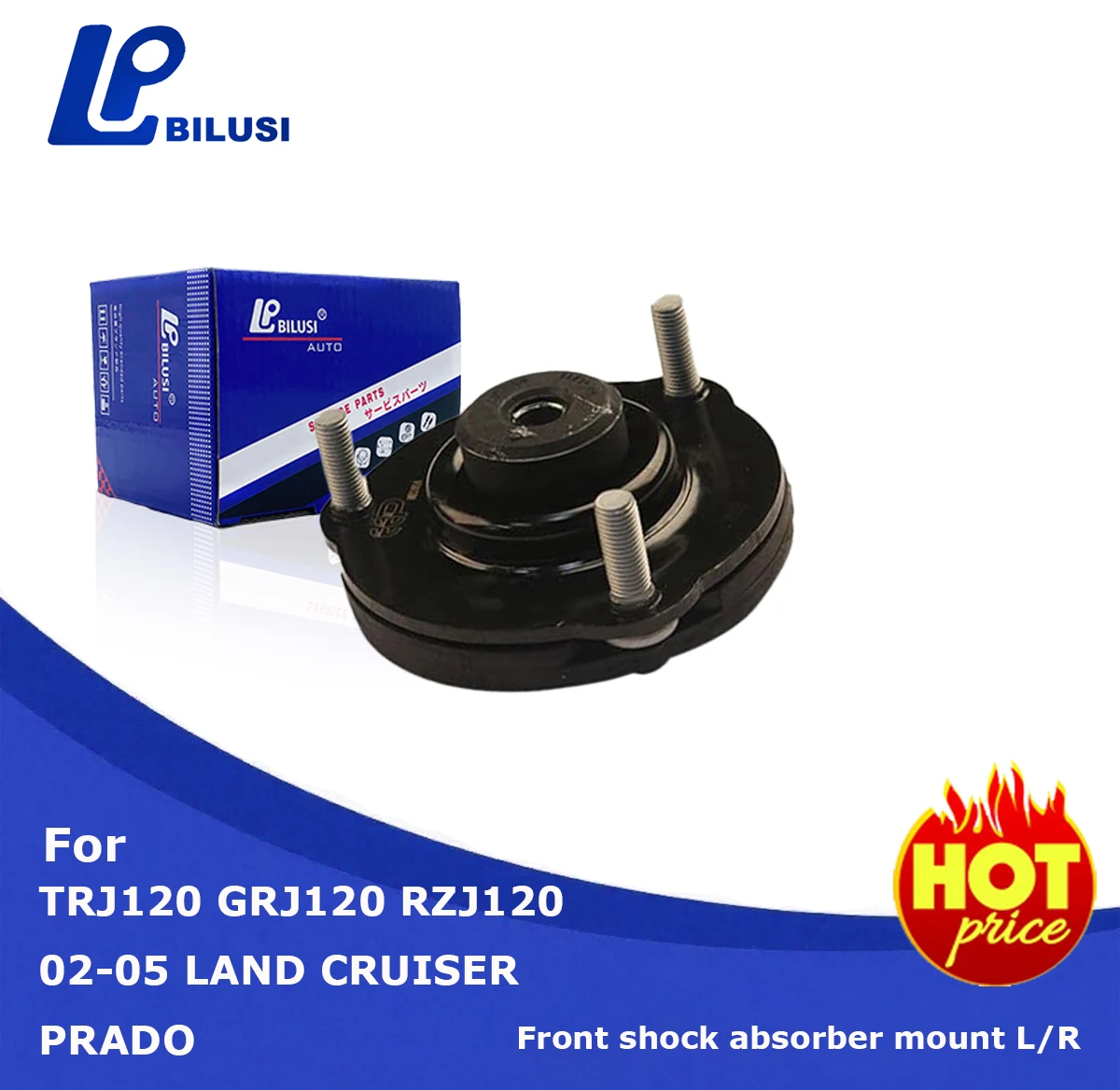

Bilusi 48609-60040 Chassis Part Strut Mount for Toyota LandCruiser Prado TRJ120 GRJ120 RZJ120 Lexus GX470 UZJ120 02-09