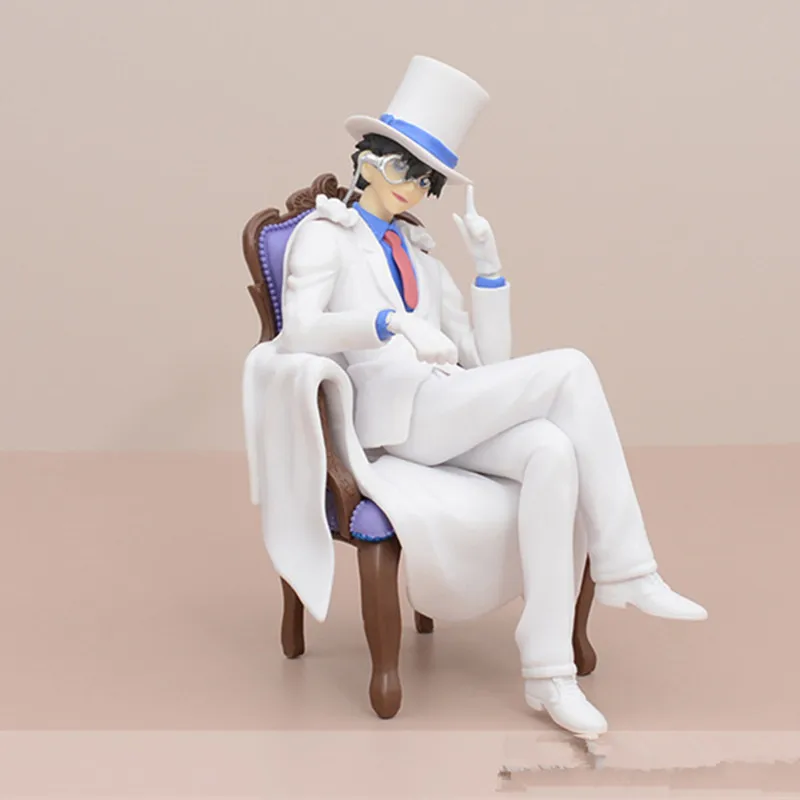 Detective Conan Rachel Jimmy Kudo Haibara Ai Kuroba Kaito Sitting Posture Chair Action figure toys doll Kids gift