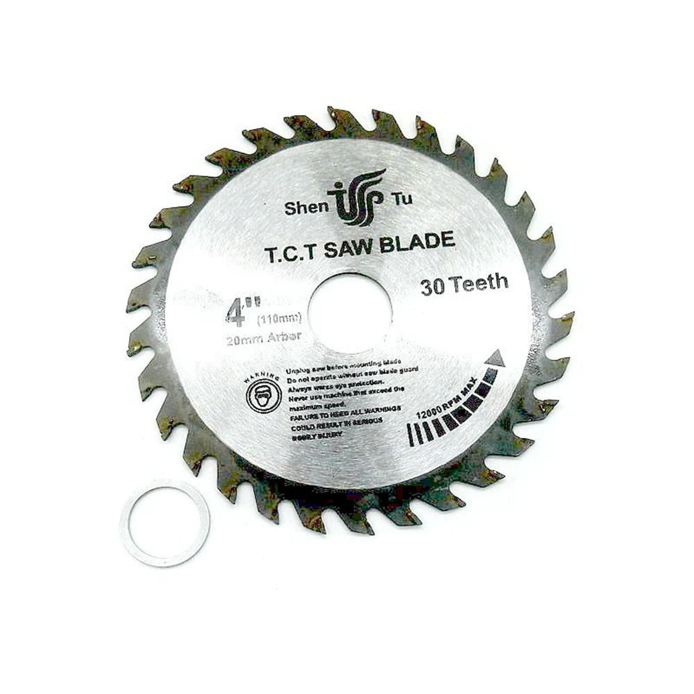 Hojas de sierra Circular de 4 pulgadas y 40 dientes, hojas de sierra de aleación de acero de tungsteno para corte de madera y aluminio, hojas de sierra TCT de 110mm