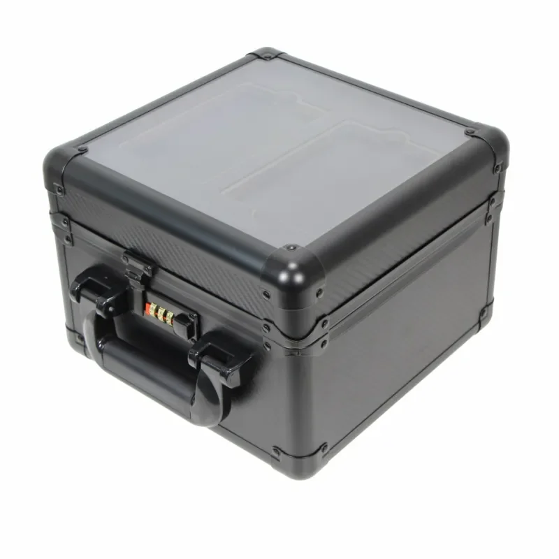 Double Layer Transparent Star Card Storage Box  Grading Card Holder Aluminum Alloy Case Two Card Slot Organizer