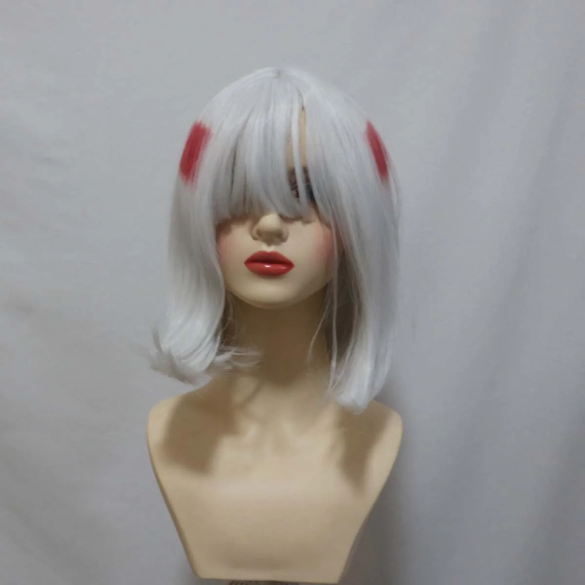 Halloween Party Anime Jujutsu Kaisen Cosplay Uraume Short White Heat Resistant hair Wig