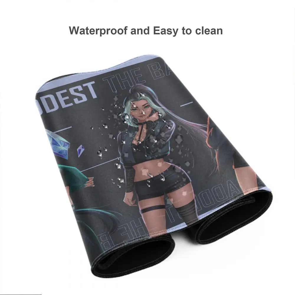 KDA Mouse Pad Mouse Pad Estendido Gaming Keyboard Mats Grande 90x40cm XXL Gamer Mousepad
