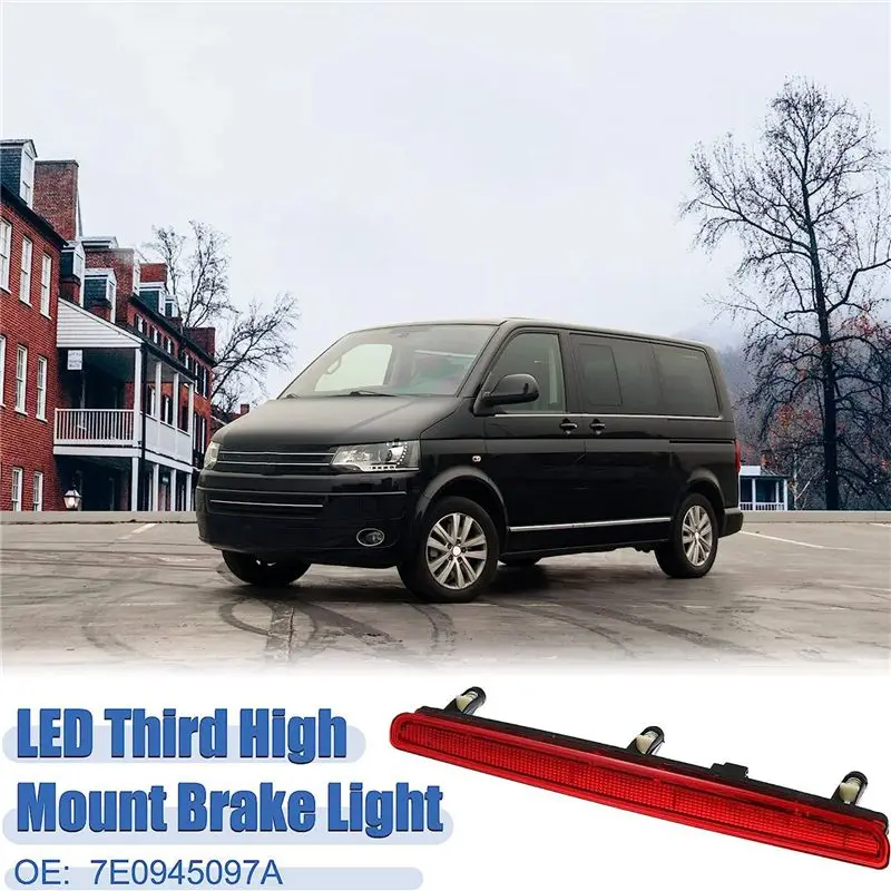 A71E-7E0945097A High Position Brake Light LED Signal Light Strobe Light Car Accessories for   Seat Red