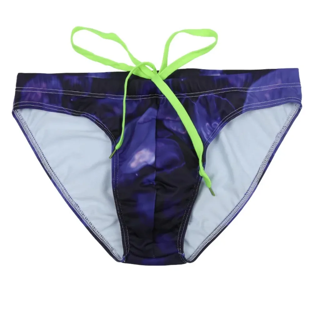 double-layer anti-light printed tether high elastic and breathable U-convex underwear European and American foreign trade1931
