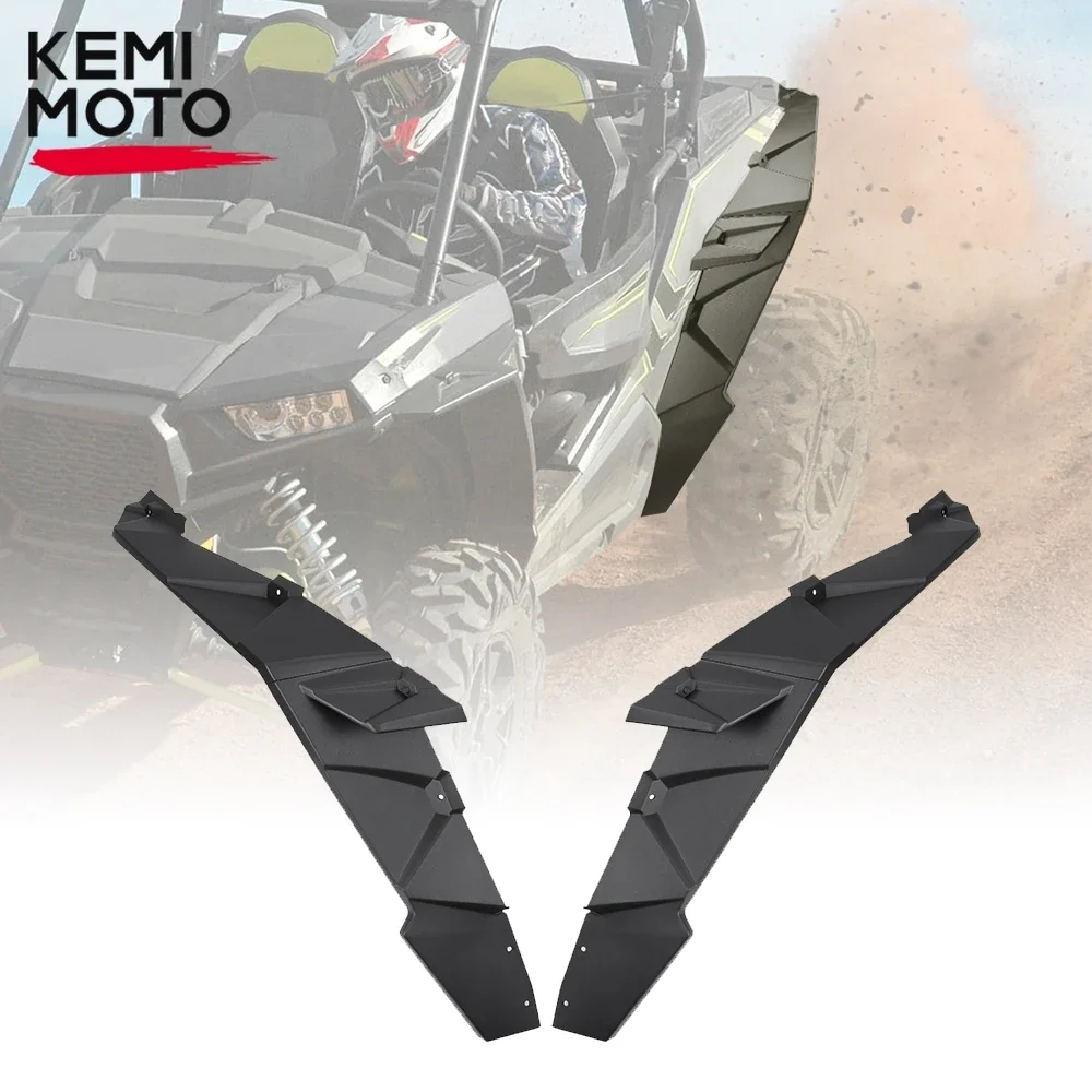 

UTV Full Extended Rear Fender Flares Compatible with Polaris RZR XP 1000 / XP 4 1000 2014-2023 Mud Against Extra Wider Guards