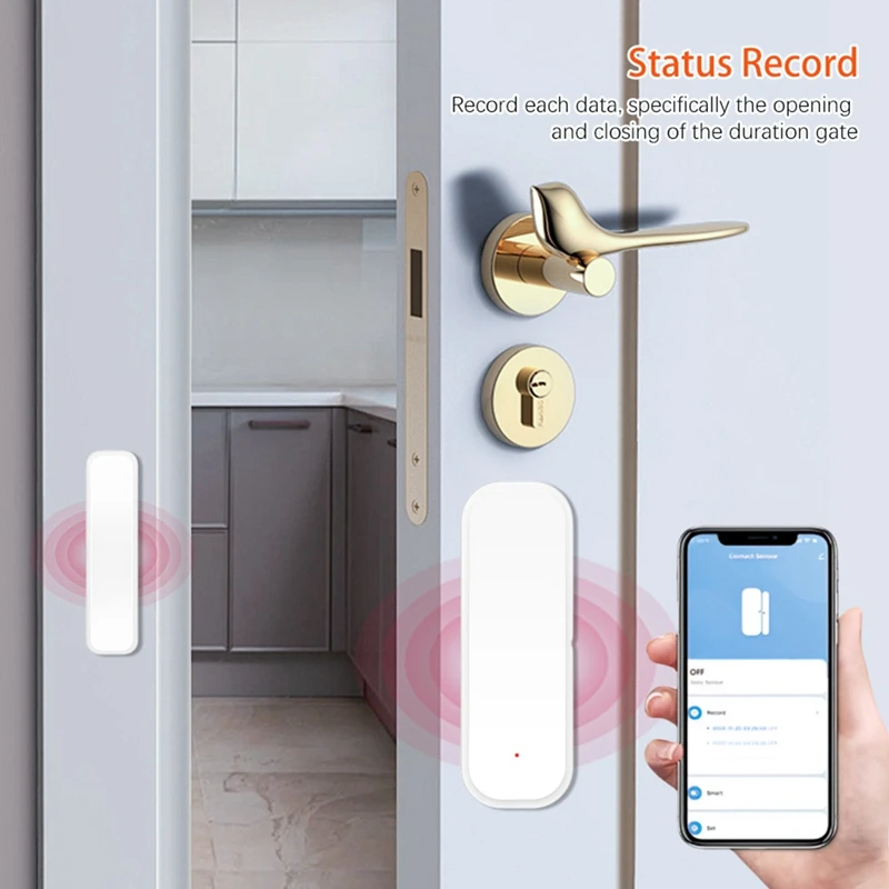 Zigbee-Capteur d'ouverture de porte sans fil, capteur de fenêtre, capteur de porte intelligent, détecteur Tuya, alarme pour la sécurité à domicile, tournesol