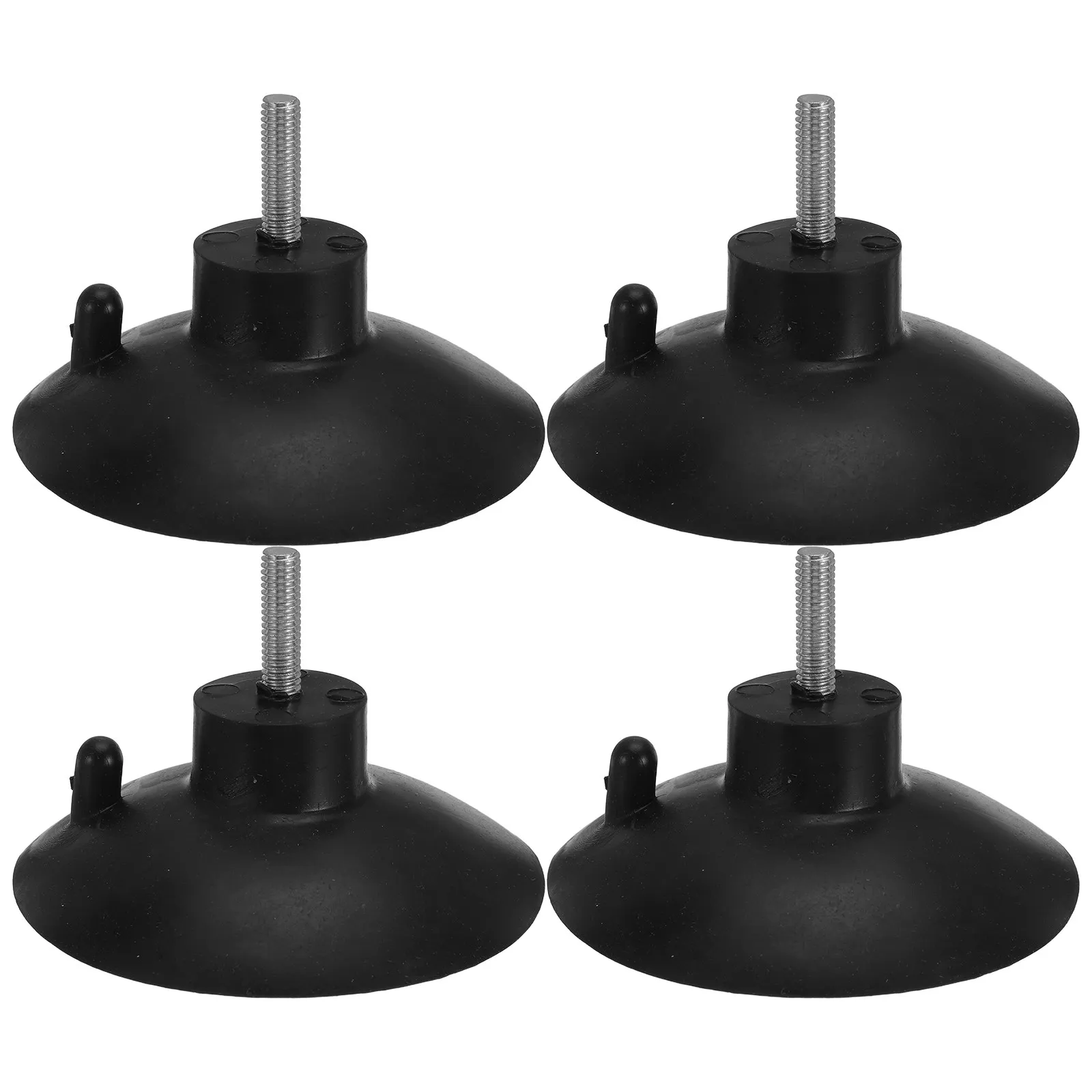 4pcs Suction Cup Feet Removable Suction Cup Feet With M6 Screws For French Fry Cutter Furniture Plastic Anti-Slip Pads