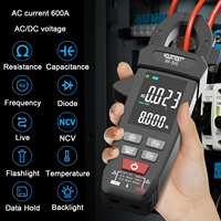 AC DC Current Clamp Meter Large Screen Digital 4000 Counts Multimeter Ammeter Voltage Tester Car Amp Hz Capacitance NCV Ohm Tool