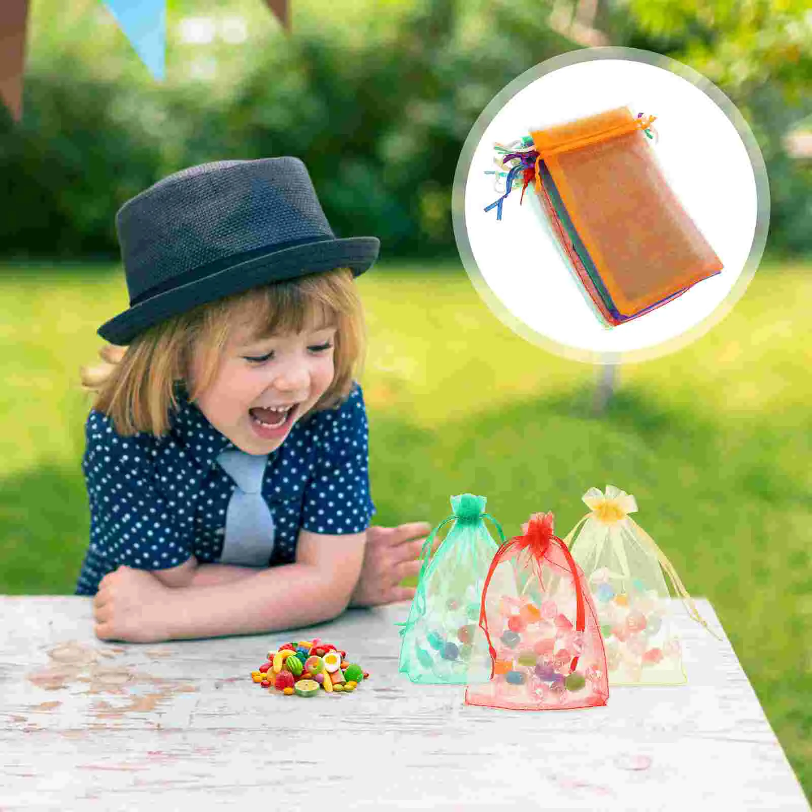 

100pcs Jewelry Small Mesh Drawstring Favor Bags for Gifts Candy Favor Bags Drawstring Wedding Goodie Bag Party Christmas