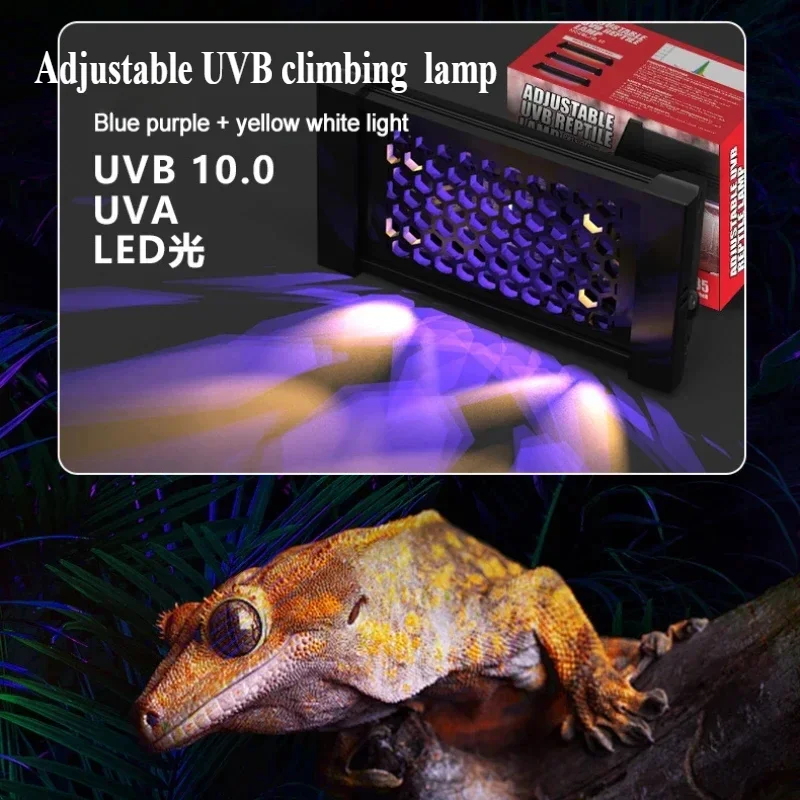 UVA+UVB Reptile Full Spectrum LED Light Turtle Lizard Snake Sunbathe Heat Lamp 4W/8W Reptiles Calcium Supplement Lights Tube